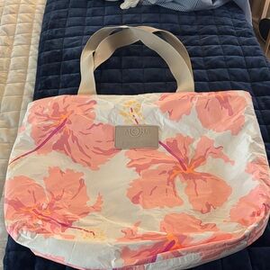 ALOHAS Pink Floral Tote Bag